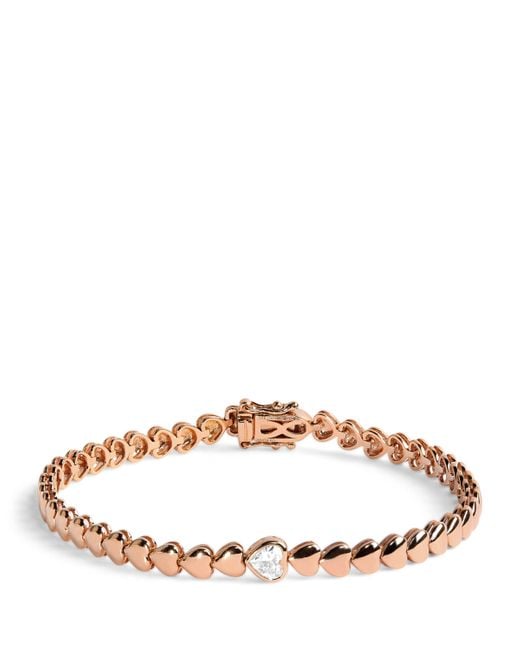 Anita Ko Natural And Diamond Heart Bracelet
