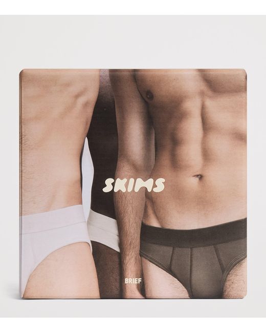Skims Blue Stretch-Cotton Briefs for men