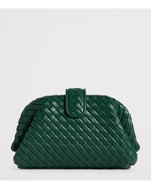 Bottega Veneta Green Exclusive Lambskin Lauren 1980 Clutch Bag