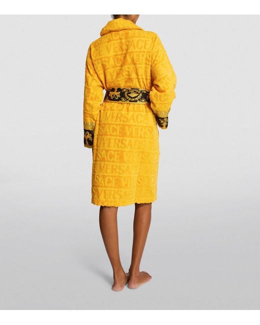 Versace Yellow Baroque Robe