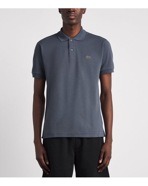 Lacoste Blue Cotton Original Polo Shirt for men