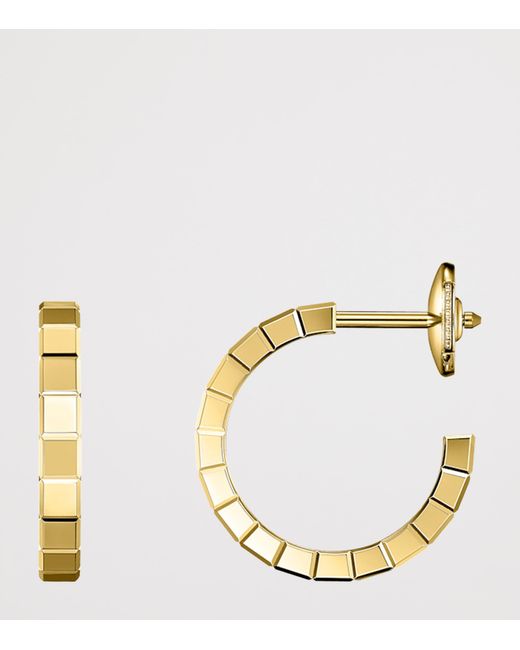 Chopard Metallic Small Ice Cube Hoop Earrings