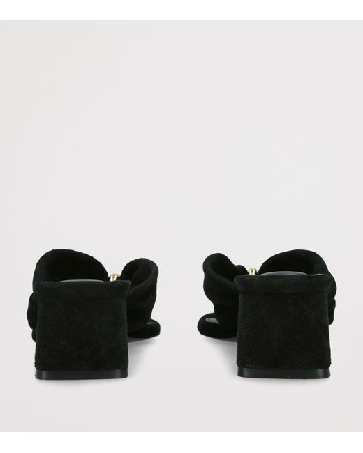 Jonathan Simkhai Black Suede Stella Heeled Mules 50