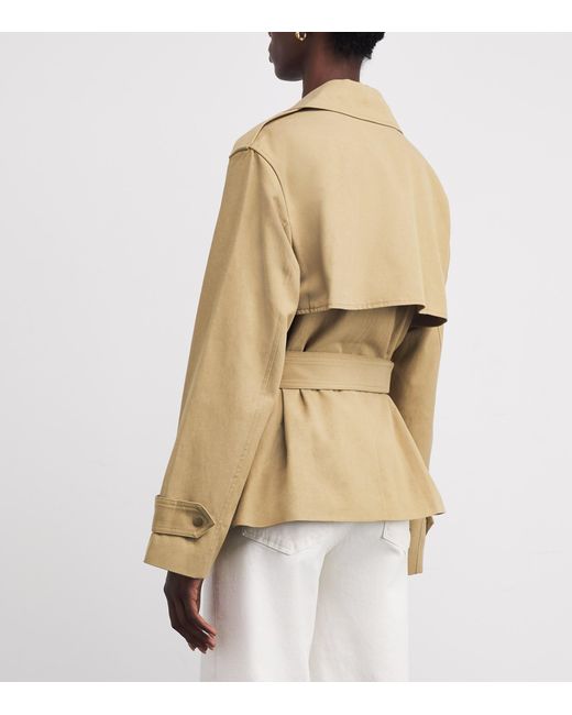 PAIGE Natural Twill Cropped Orsina Jacket
