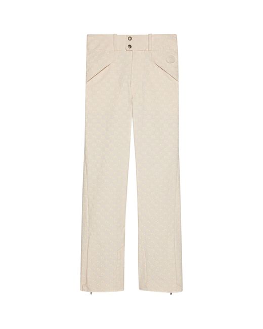 Gucci White Gg Straight Trousers