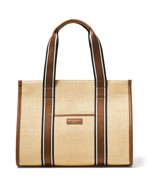 Aspinal Natural Raffia Henley Tote Bag