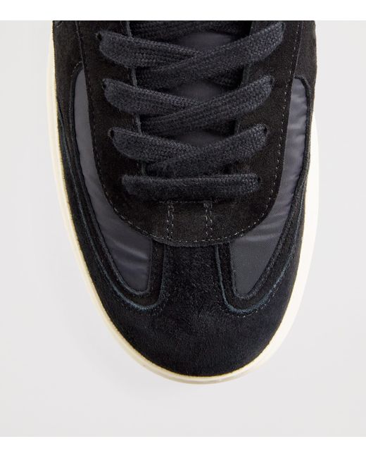Represent Black Nubuck Leather Virtus Sneakers for men