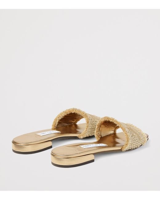 Jimmy Choo Natural Joa Flat Slides