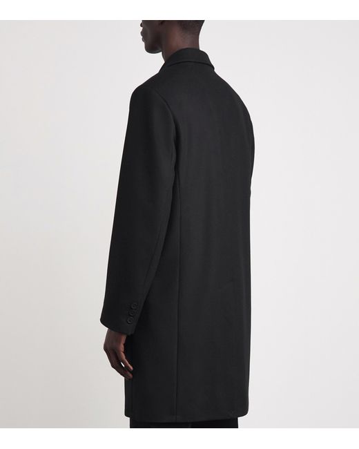Sandro Black Wool-Blend Coat for men