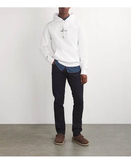 Polo Ralph Lauren White Chain Logo Hoodie for men