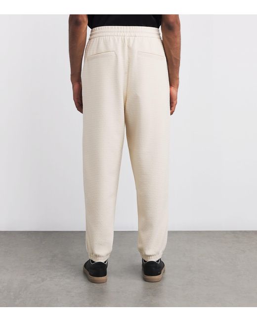 Emporio Armani Natural Logo Drawstring Sweatpants for men