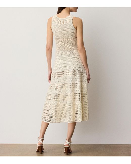 Ralph Lauren Natural Cotton Solana Midi Dress