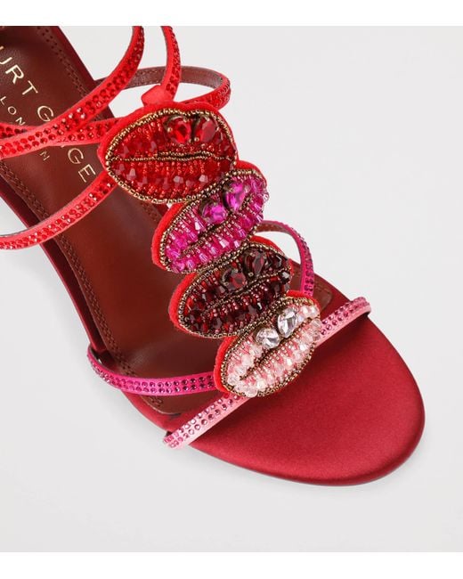 Kurt Geiger Red Kurt Kiss Heeled Sandals