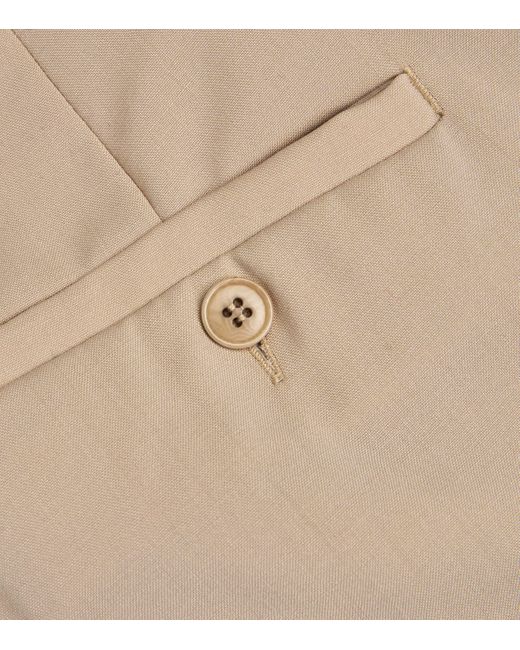 Weekend by Maxmara Natural Virgin Wool Tailored Trousers