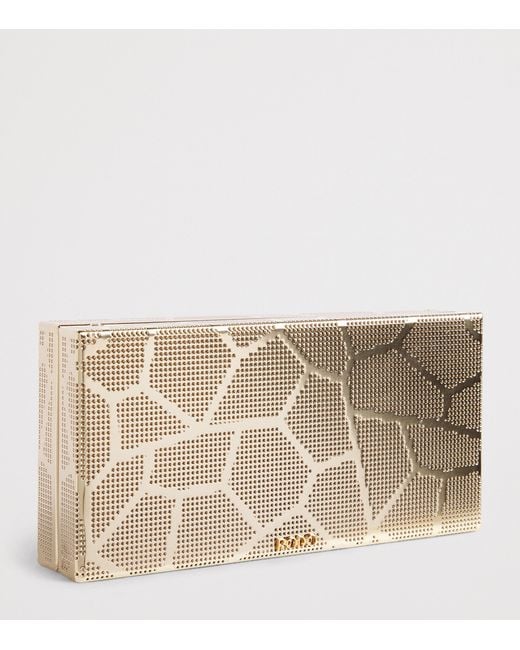 Rodo Natural Mosaic Rectangle Clutch Bag