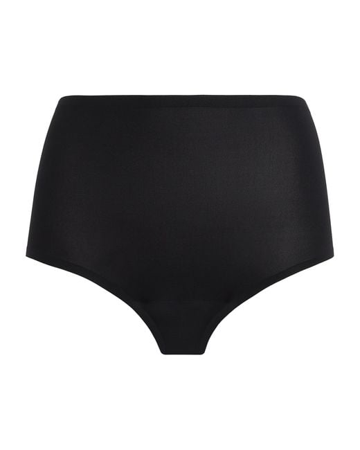 Chantelle Black High-Rise Softstretch Briefs
