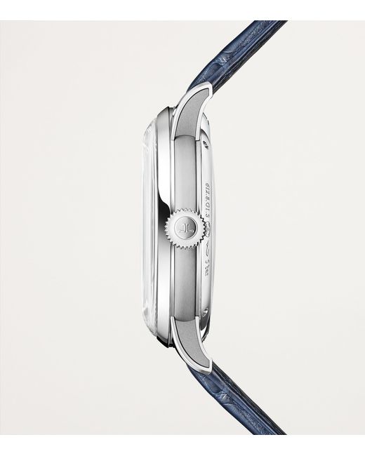 Jaeger-lecoultre Blue Stainless Steel Duometre Quantieme Lunaire Watch for men