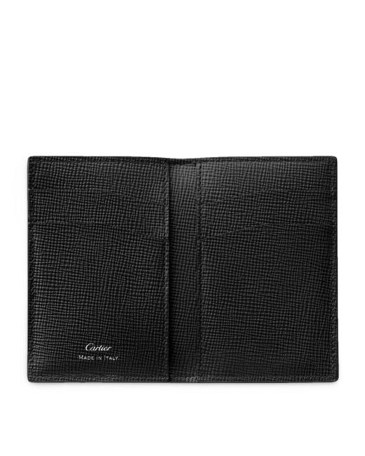 Cartier Black Losange 4-credit Card Holder for men