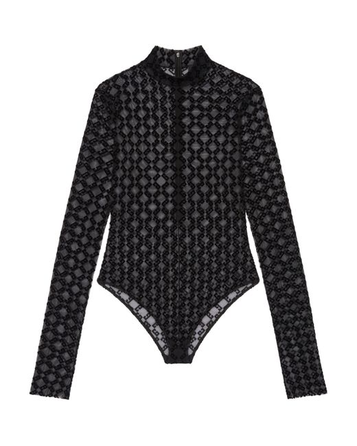 Givenchy Black Jacquard Bodysuit