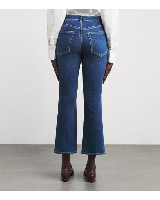 FRAME Blue The Reboot Crop Bootcut Jeans