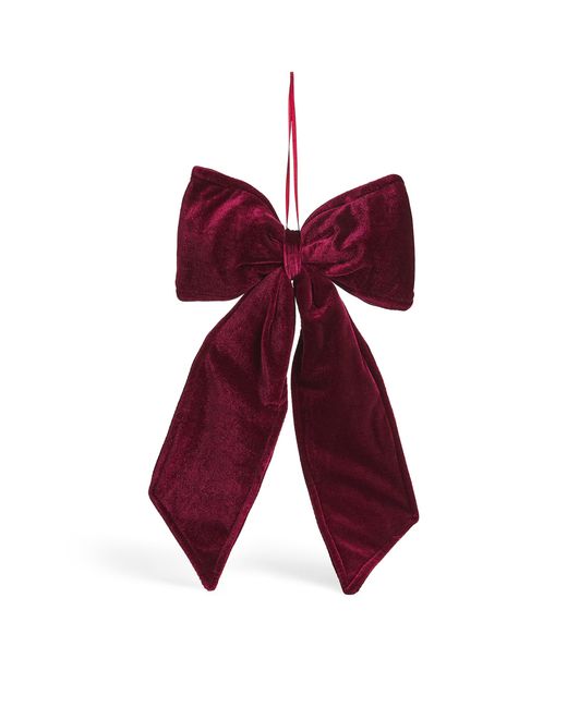 Luxury Garland Purple Large Velvet Bow Tree Decoration