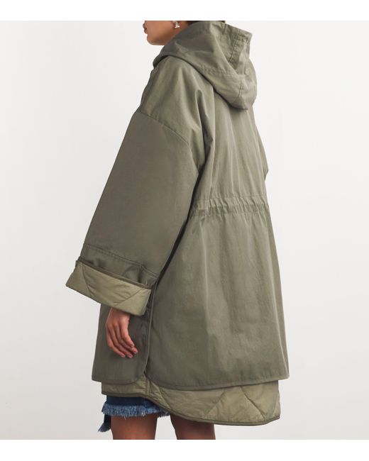 Weekend by Maxmara Green Water-Repellent Reversible Jacket