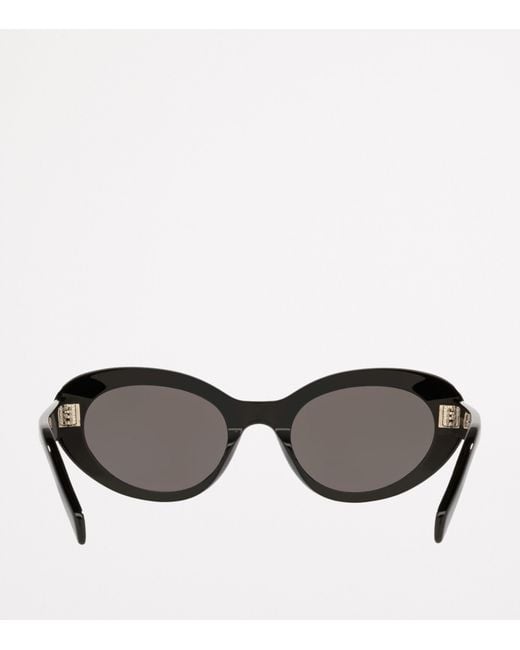 Céline Black Acetate Cat Eye 3 Dots Sunglasses