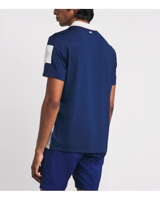 J.Lindeberg White Technical Viggo Polo Shirt for men