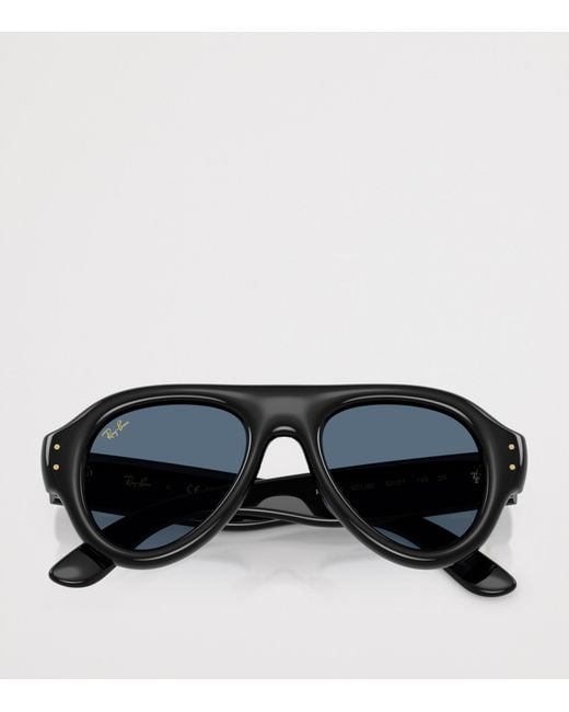 Ray-Ban Blue Aviator Puffer Sunglasses