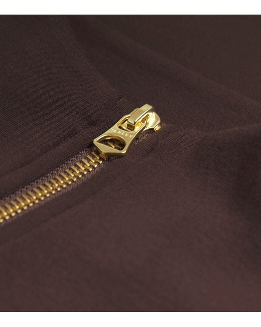 Varley Brown Doublesoft Hawley Half-Zip Sweatshirt