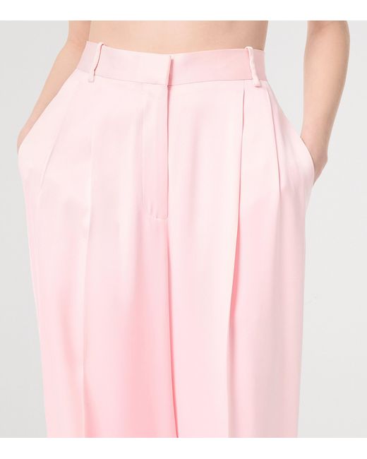 Tom Ford Pink Satin Tailored Trousers