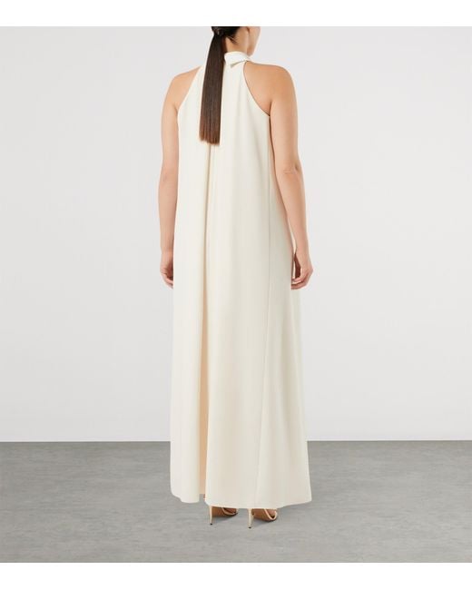 Marina Rinaldi White Cold Shoulder Maxi Dress