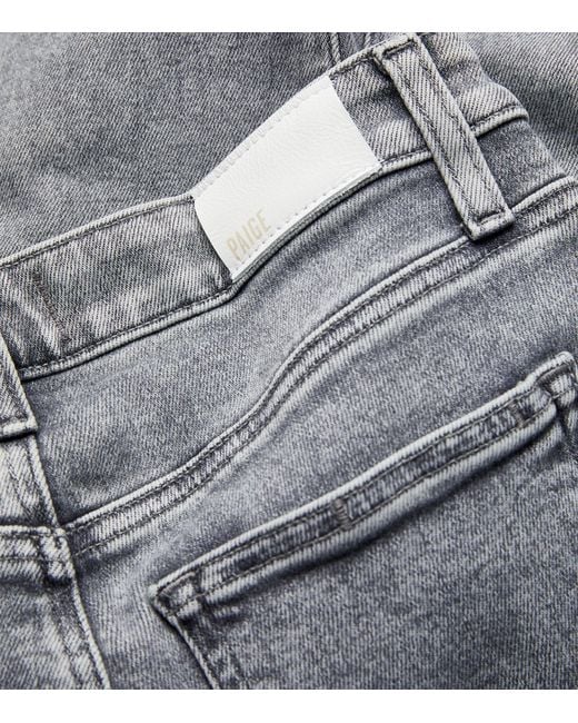 PAIGE Gray Gemma Skinny Jeans