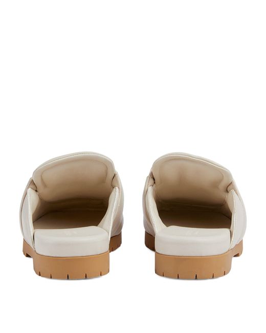 Gucci White Leather Lug-sole Horsebit Loafers