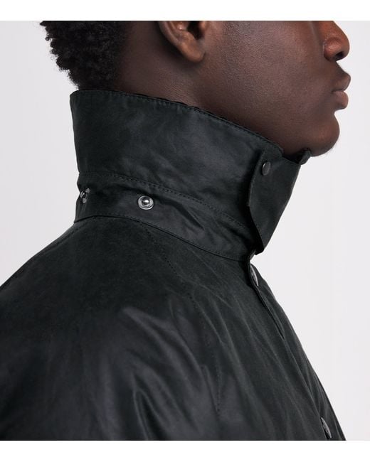 Barbour Black Waxed Transport Jacket for men