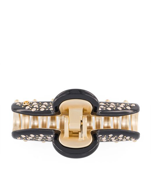 Alexandre De Paris Multicolor Plated Claw Hair Clip