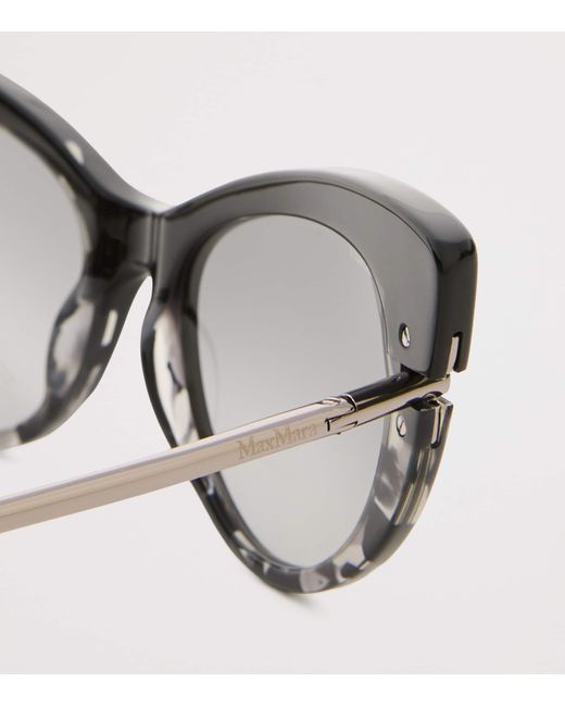Max Mara Brown Speckled Cat Eye Sunglasses