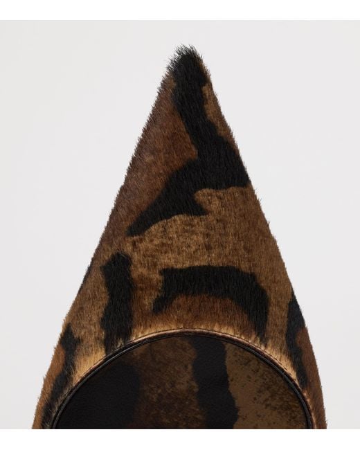 Christian Louboutin Brown Miss Z Pony Hair Pumps 100