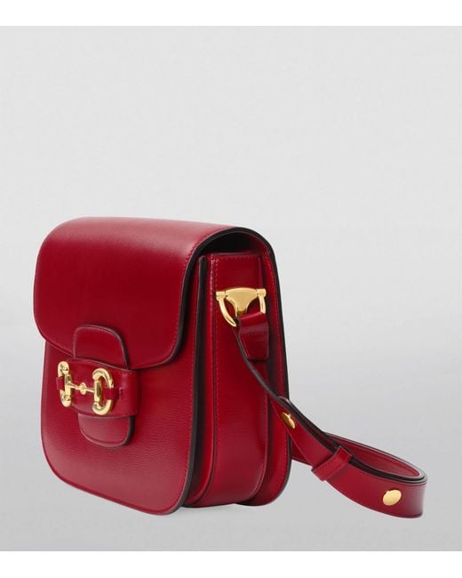 Gucci Red Horsebit 1955 Shoulder Bag