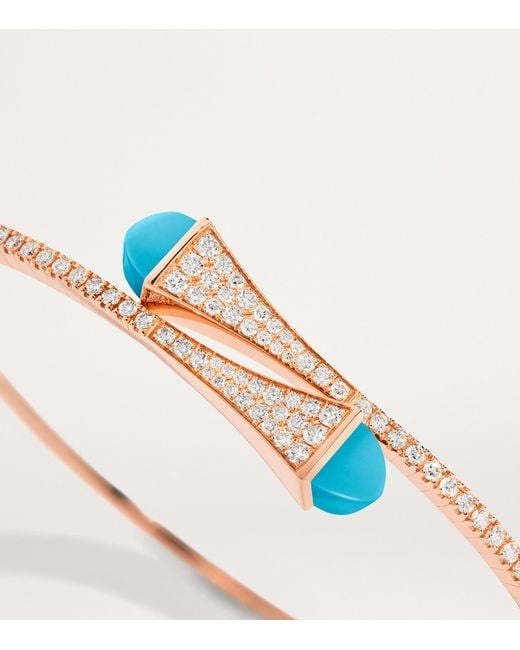 Marli New York Blue Midi, Diamond And Cleo Slip-On Bracelet