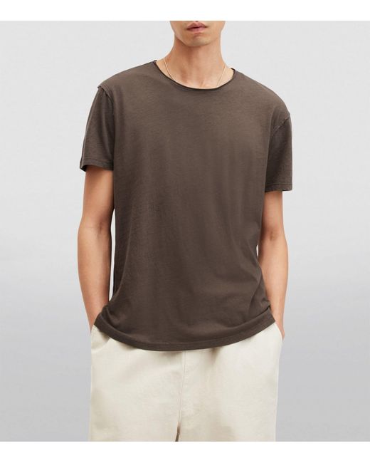 AllSaints Brown Figure T-shirt for men