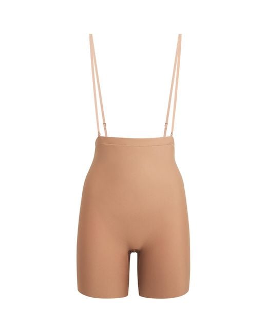 Skims White Sheer Sculpt Low-Back Shorts