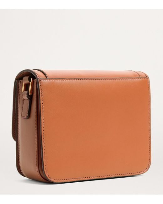 Harrods Brown Leather Camera Bag