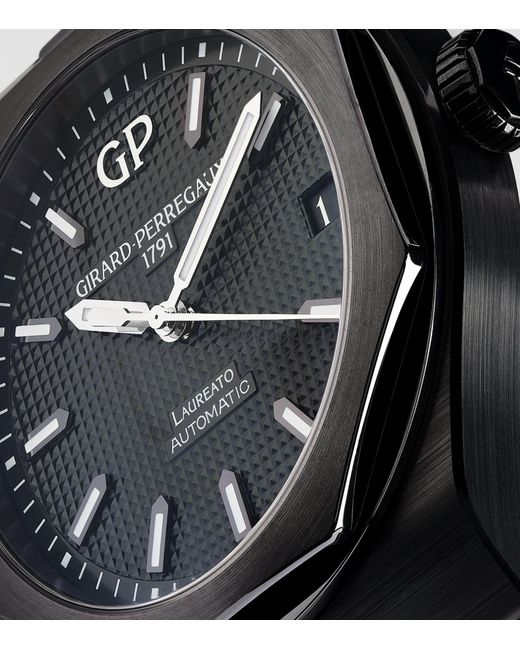 Girard-perregaux Black Ceramic Laureato Watch 42mm for men