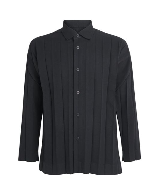 Homme Plissé Issey Miyake Blue Edge Pleat Shirt for men