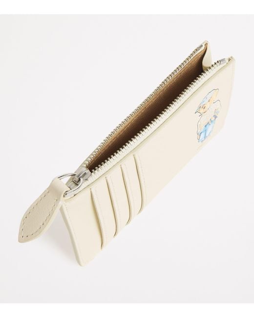 Polo Ralph Lauren Natural Leather Polo Bear Card Holder