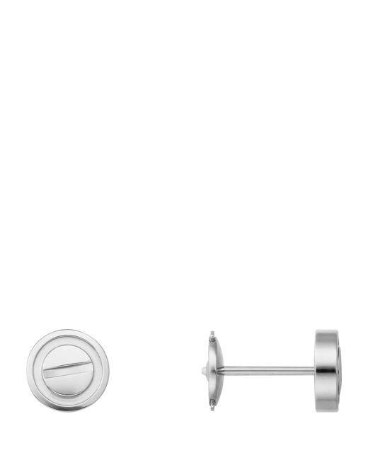 Cartier White Love Stud Earrings