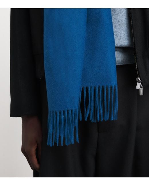 Johnstons Blue Cashmere Stole for men