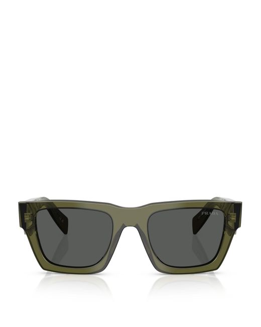 Prada Gray Acetate Pr A06S Sunglasses for men