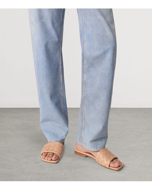 Bottega Veneta Natural Leather Parco Sandals